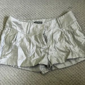 Express Silver dress shorts